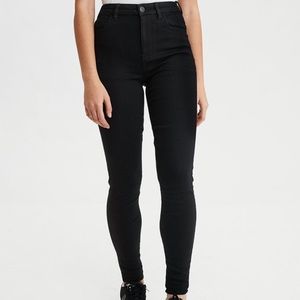 Black high waisted skinny jeans